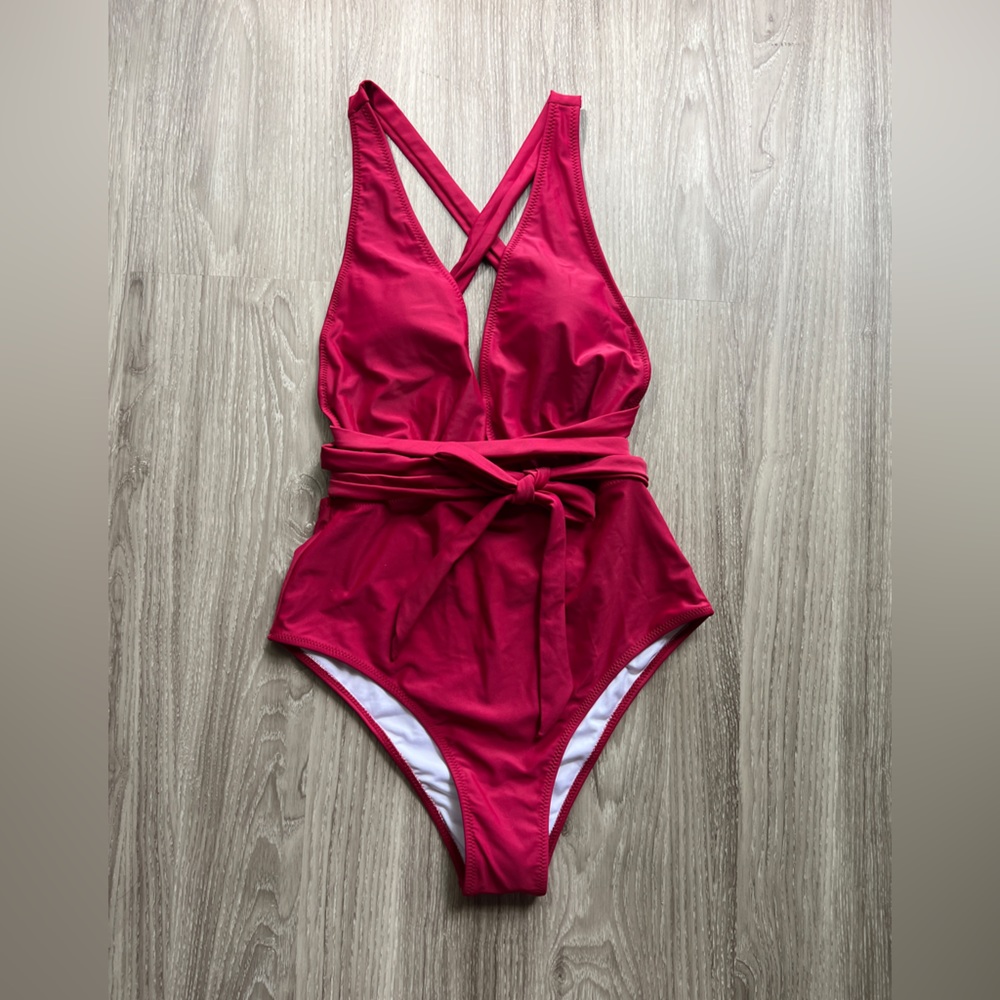 Burgundy Swimsuit